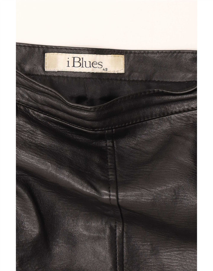 i Blues Damska skórzana spódnica IT 42 Medium W28 Czarna