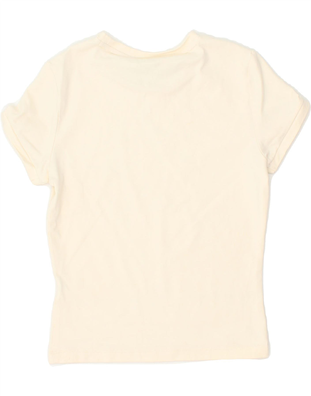 PUMA Womens T-Shirt Top UK 4 XS Off White Vintage Puma and Second-Hand Puma from Messina Hembry 