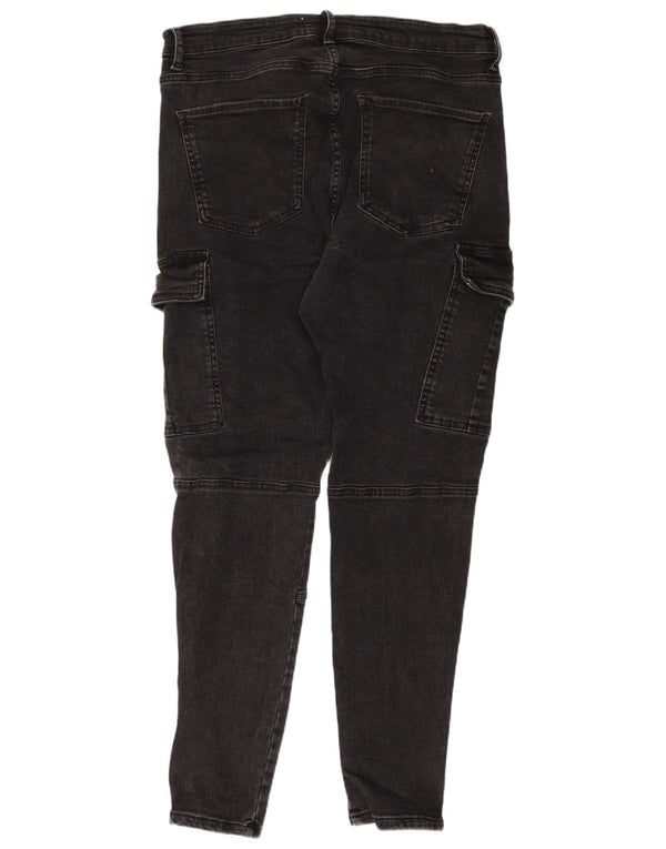 Męskie jeansy Skinny Cargo Zara EU 44 Large W34 L28 Szara bawełna
