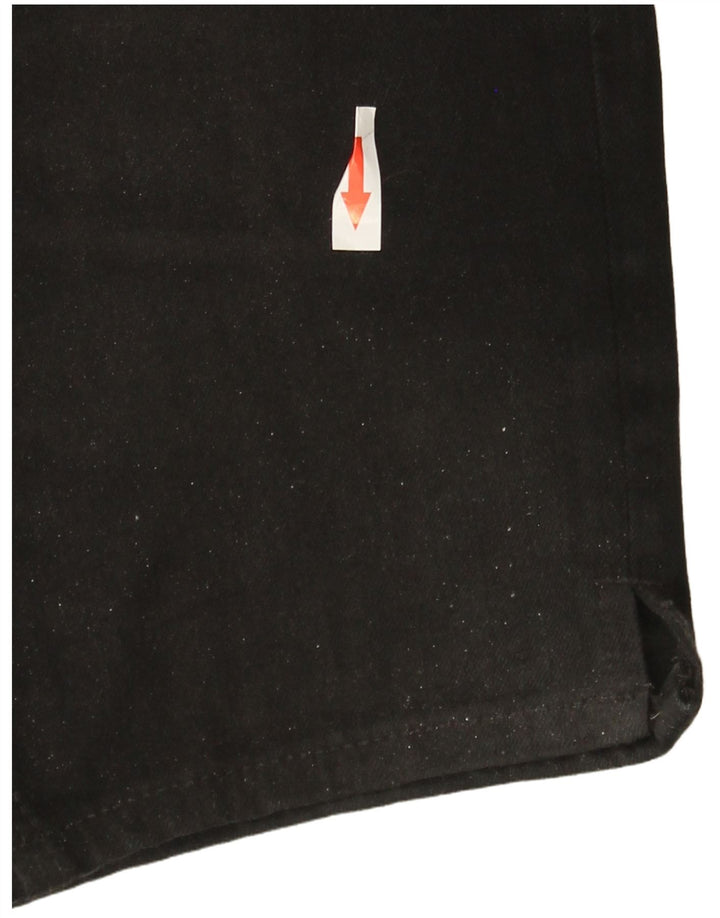 Marks & Spencer Damskie jeansowe bermudy UK 12 Medium W30, czarne, bawełniane