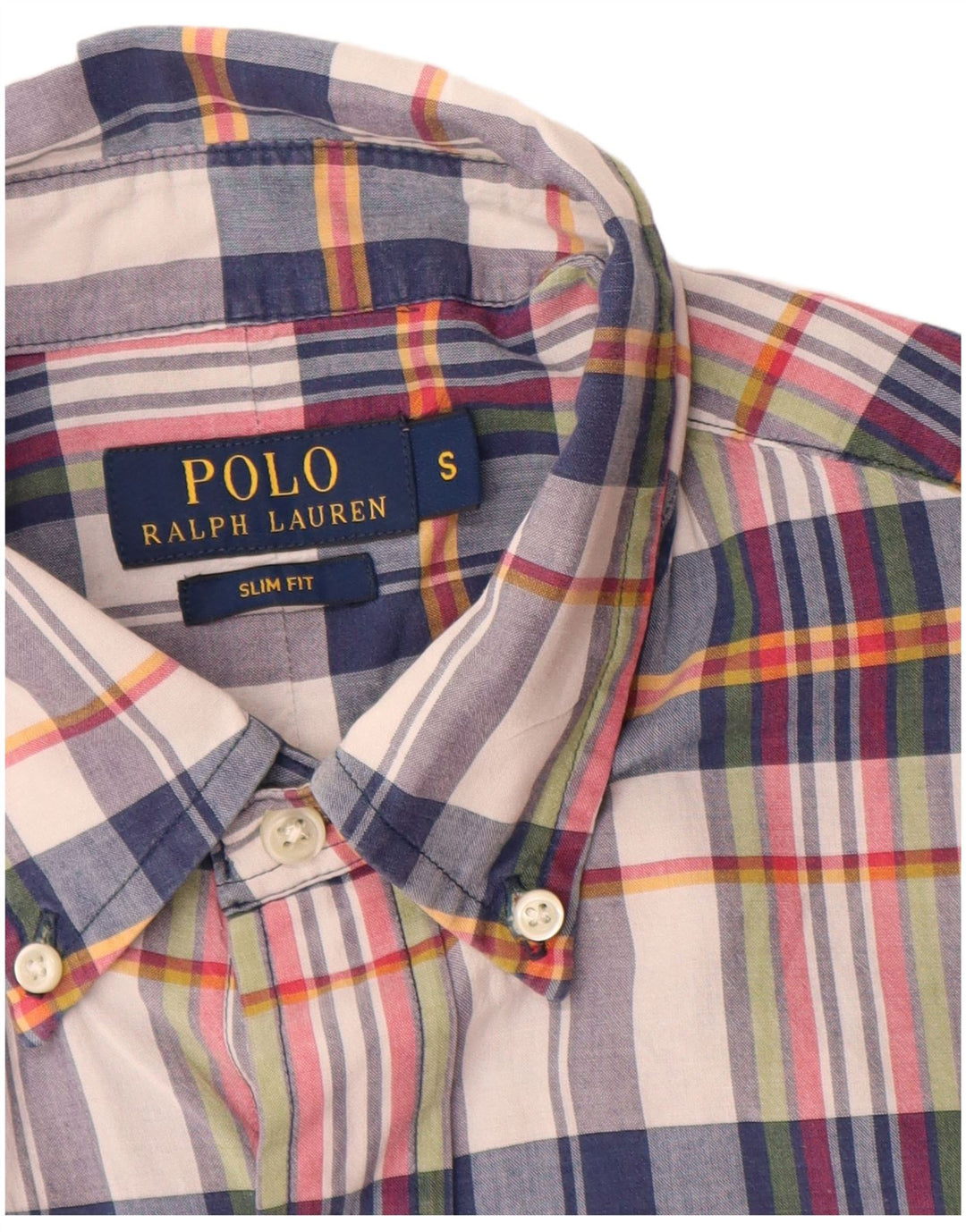 POLO RALPH LAUREN Męska koszula slim fit w małą wielokolorową kratkę