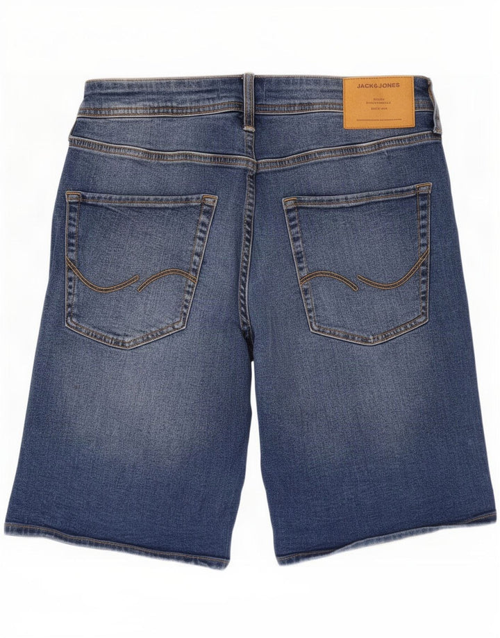 Męskie spodenki jeansowe Jack & Jones Regular, średnie W30, niebieska bawełna