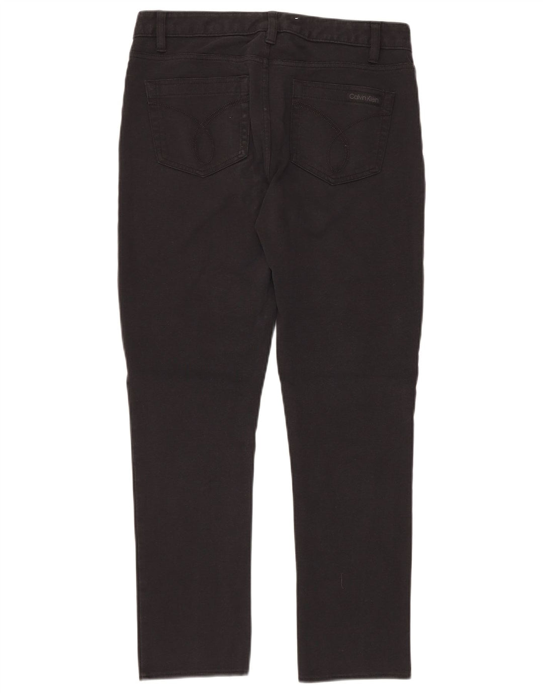 Damskie proste spodnie CALVIN KLEIN US 10 Medium W30 L28 Czarne