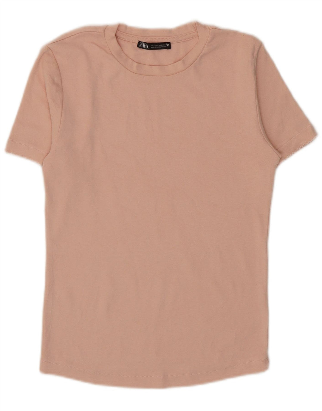 T-shirt damski Zara Top UK 14, duży, różowy