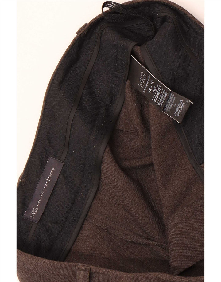Spodnie damskie Marks & Spencer Bootcut UK 10 Small W32 L31 Brązowe