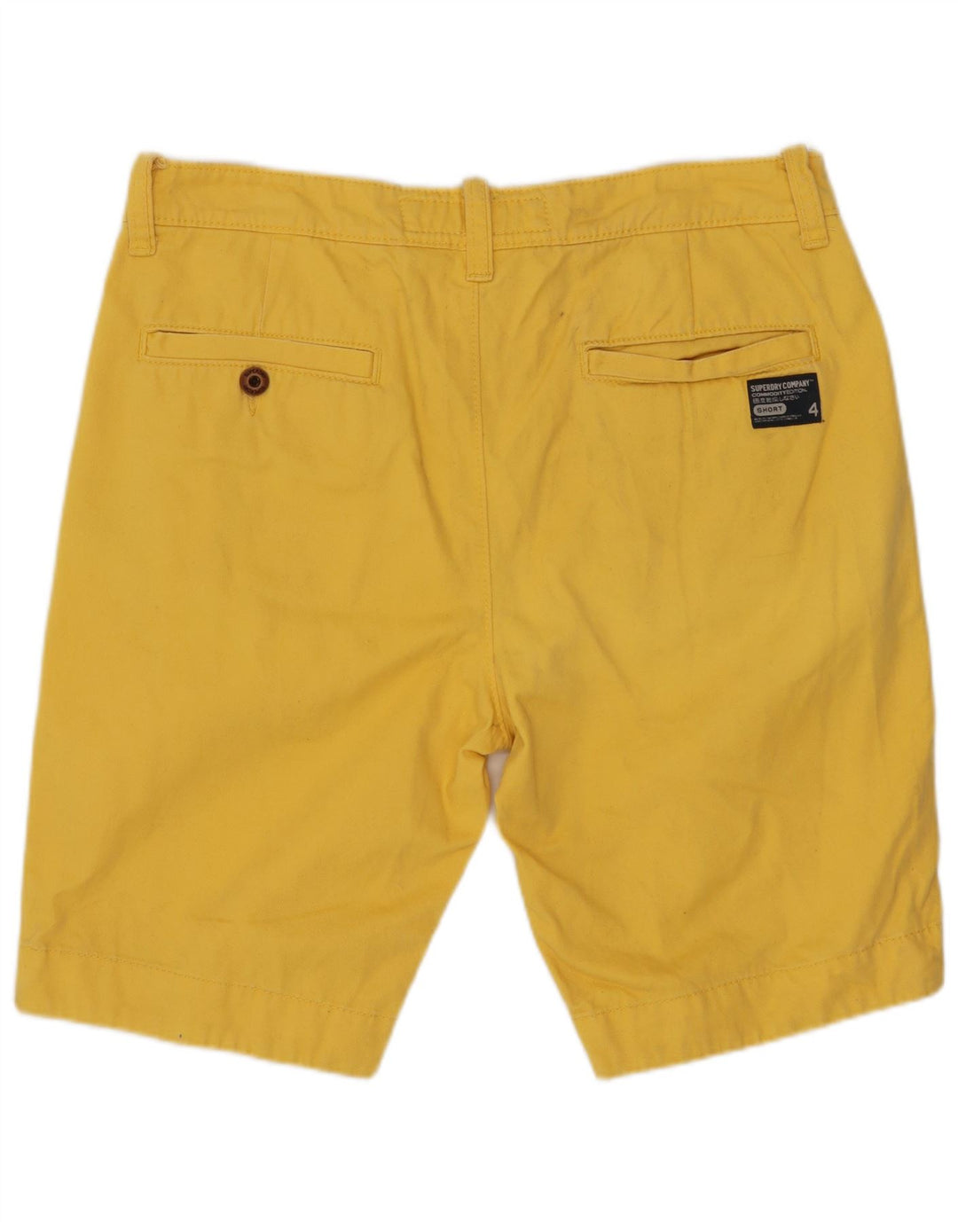 Męskie spodenki Chino SUPERDRY, średnie W32, żółta bawełna