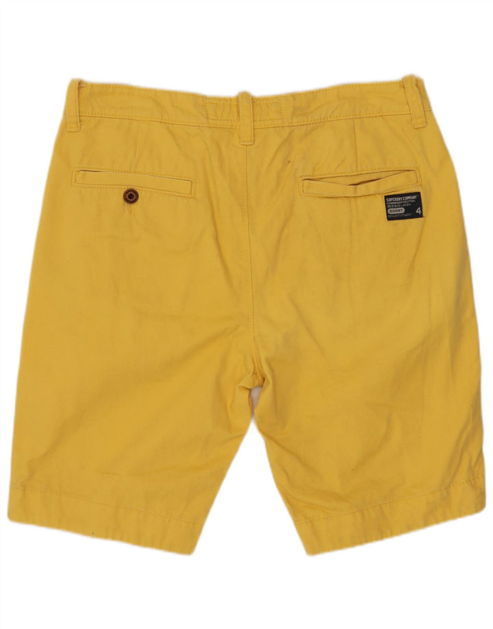 Męskie spodenki Chino SUPERDRY, średnie W32, żółta bawełna