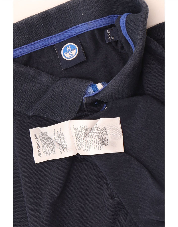 Męska koszulka polo North Sails 2XL, granatowa, bawełniana