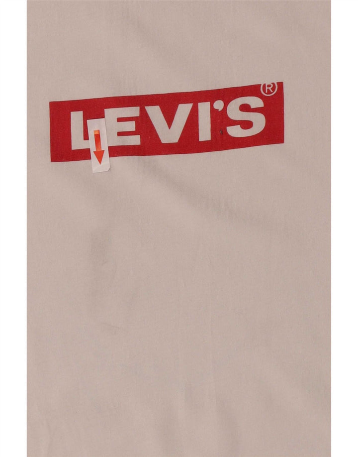 Męski T-shirt z grafiką Levi's, średni biały