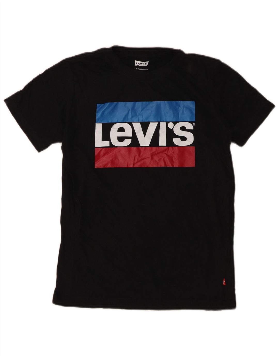 Chłopięcy T-shirt z grafiką Levi's Top 10-11 lat, średnia czarna bawełna