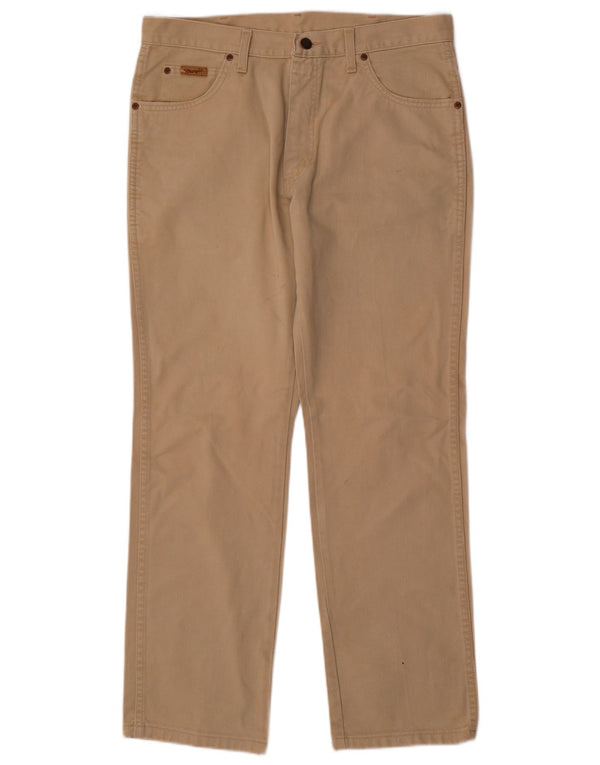 Męskie jeansy WRANGLER Texas Straight W34 L30 Beżowa bawełna