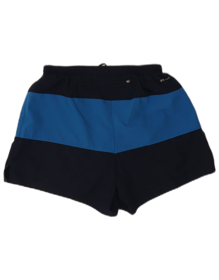 Męskie spodenki sportowe Nike Dri Fit, średni granatowy, poliester z blokami kolorów