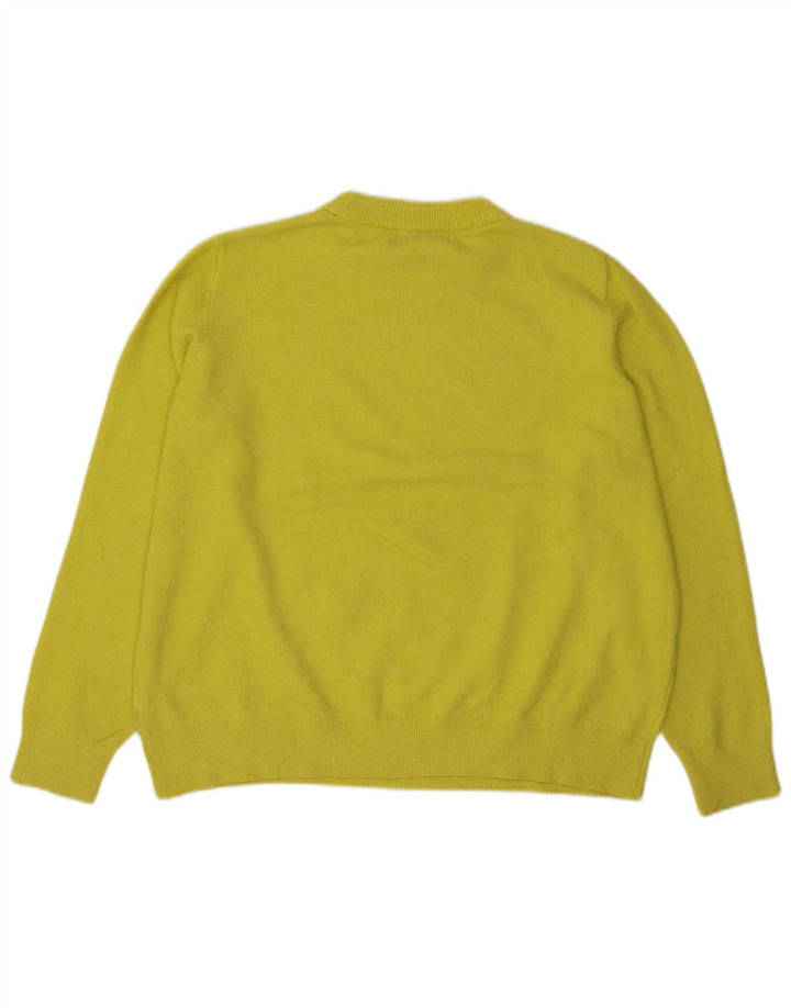 Sweter damski Marks & Spencer z okrągłym dekoltem, UK 16, duży, żółty