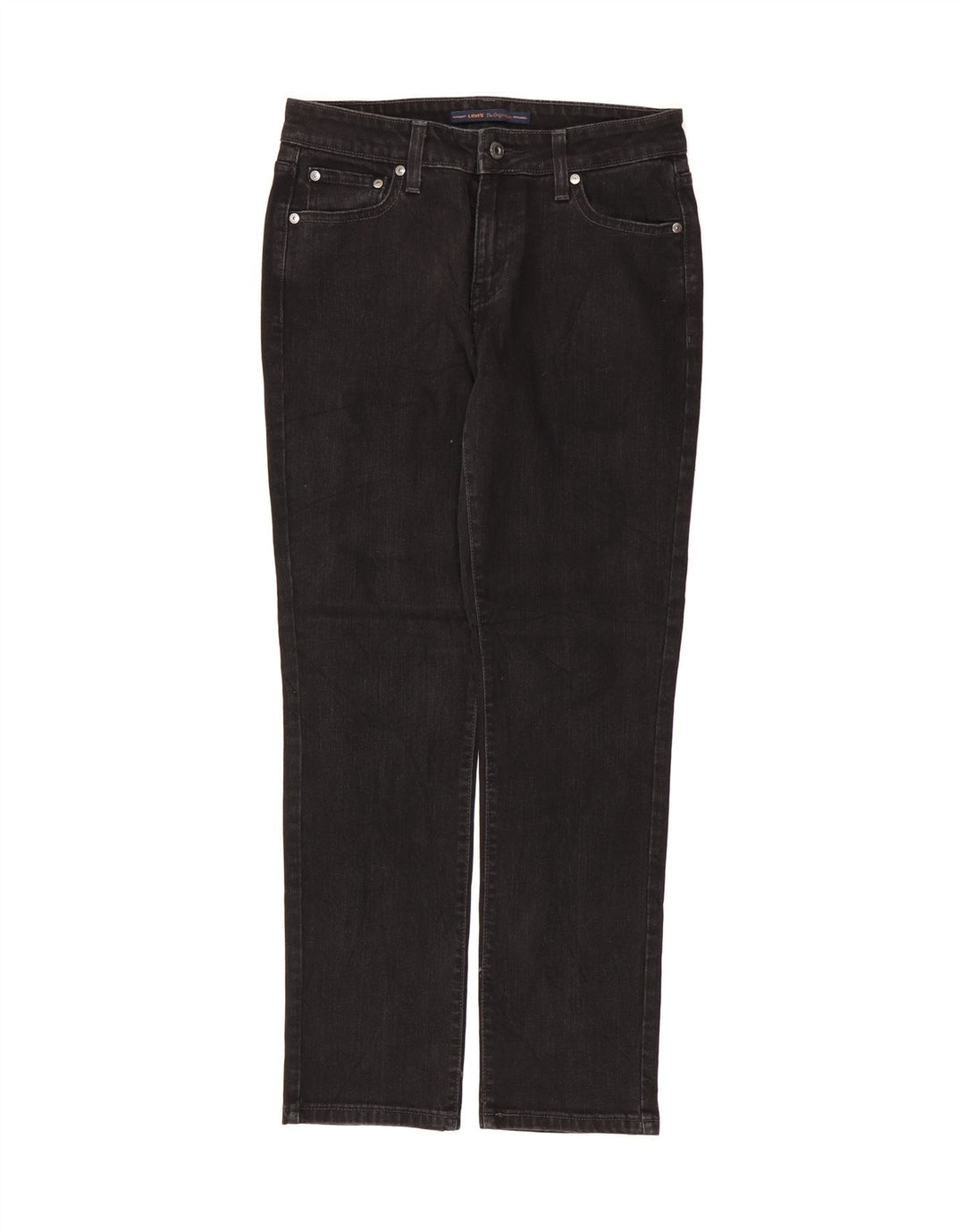 LEVI'S Womens Straight Jeans US 6 Medium W29 L30 Black Cotton Vintage Levi's and Second-Hand Levi's from Messina Hembry 