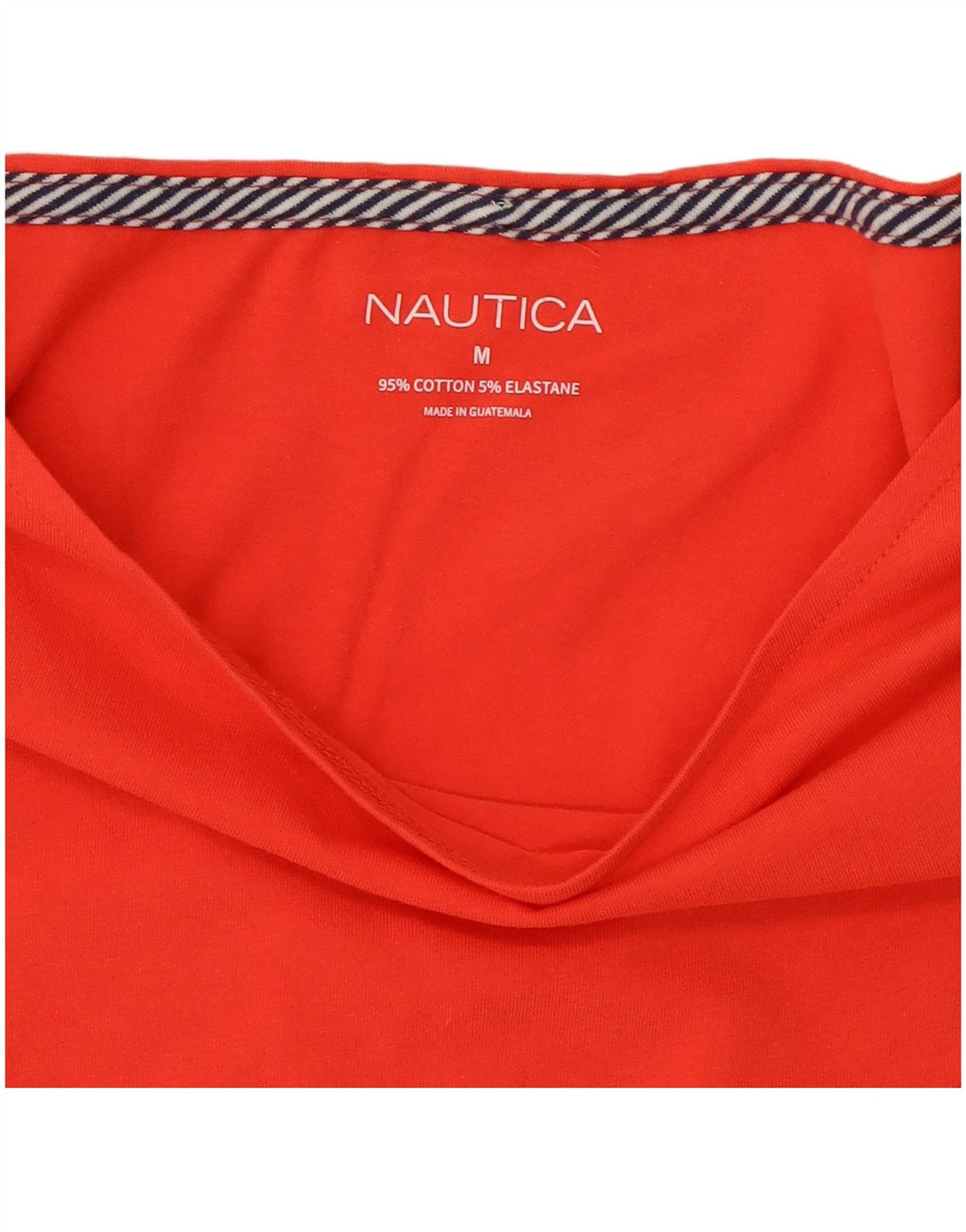 Damski top bluzkowy NAUTICA UK 12, średni czerwony, bawełniany
