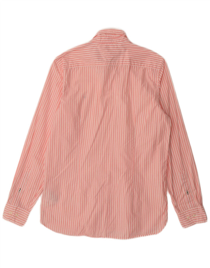 Koszula męska Tommy Hilfiger, duża, różowa, bawełniana w prążki