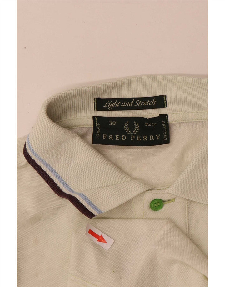 Męska koszulka polo Fred Perry, mała, zielona, bawełniana w paski