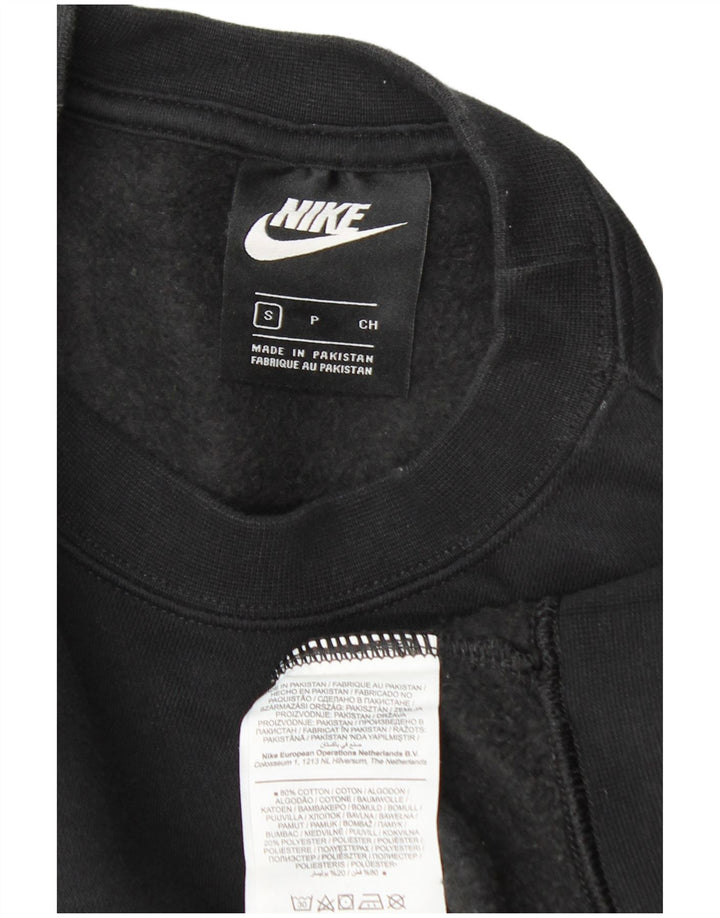Damski sweter oversize Nike UK 10, mały, czarny, bawełniany