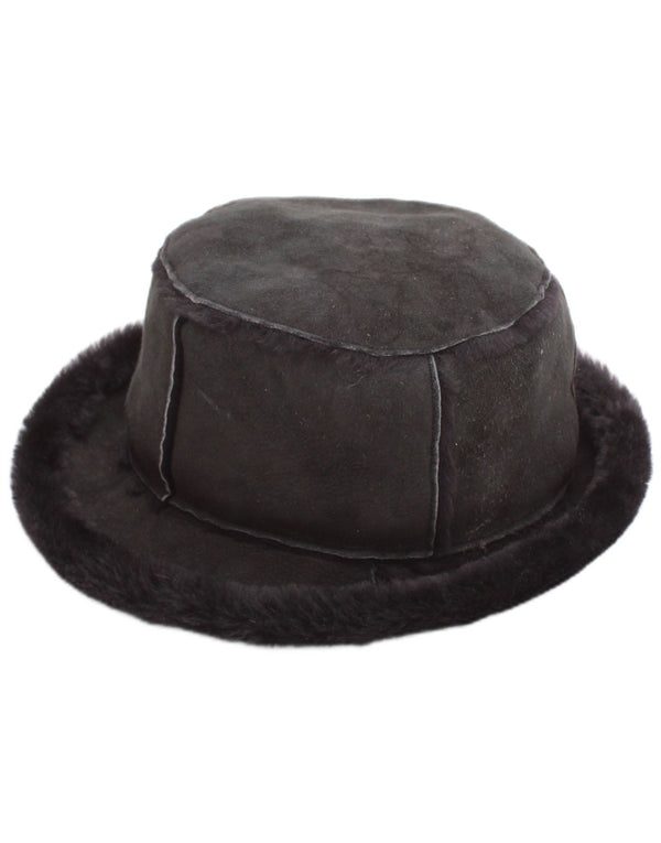 Borsalino damski czapecz z owczym, średnio szary zamsz