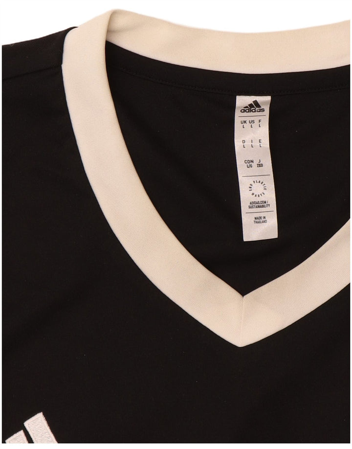 Męska koszulka Adidas Aeroready Top, duża, czarna, z poliestru