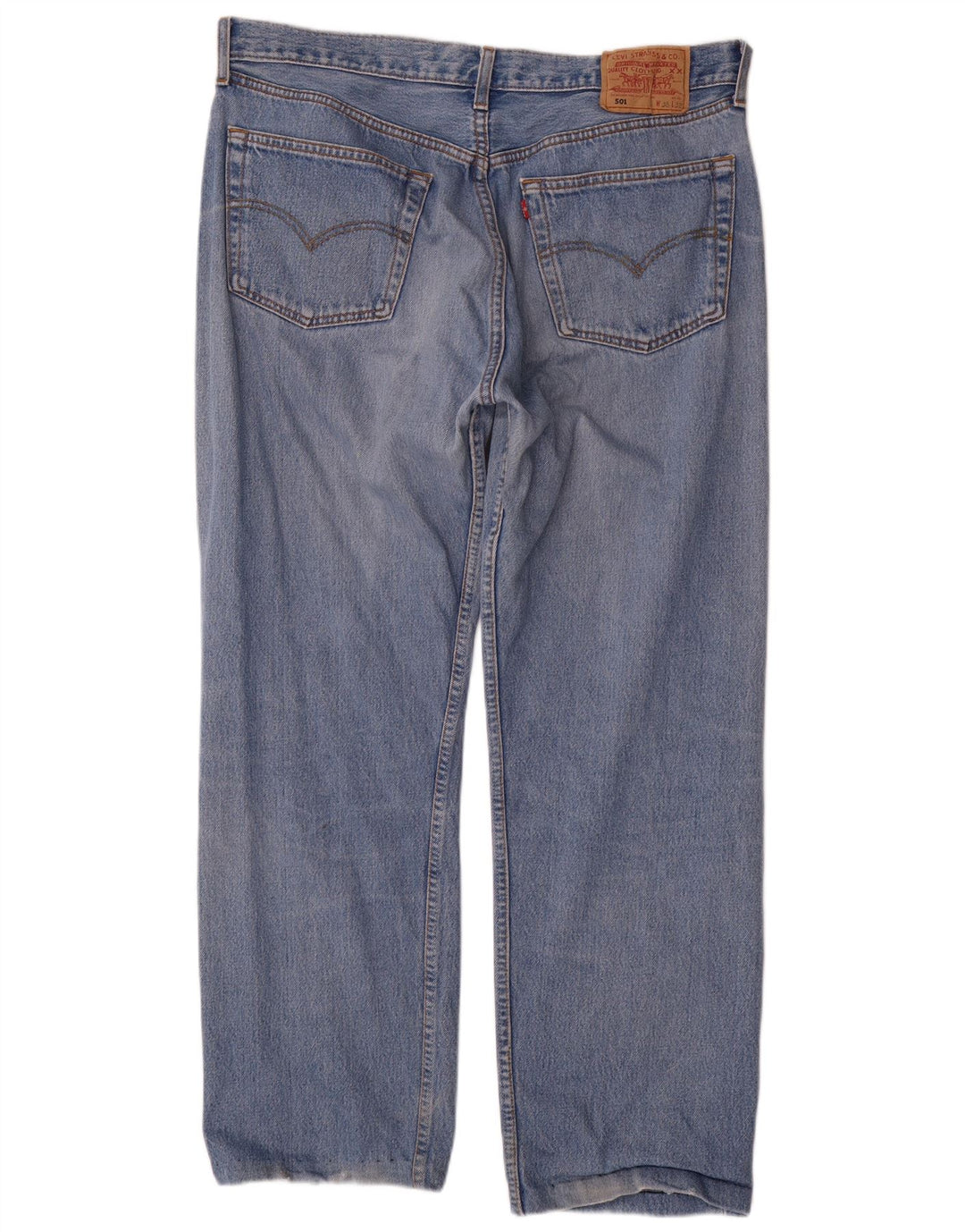 Męskie jeansy Levi's 501 Straight W38 L28 Niebieskie bawełniane