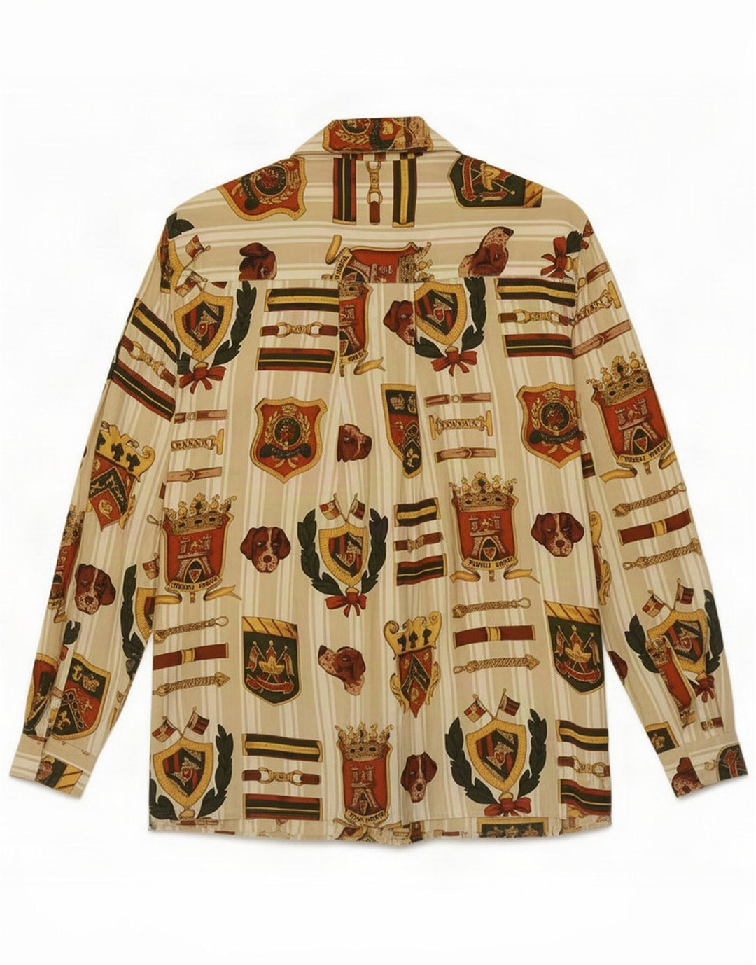 Vintage damska koszula oversize UK 10 Small Beige