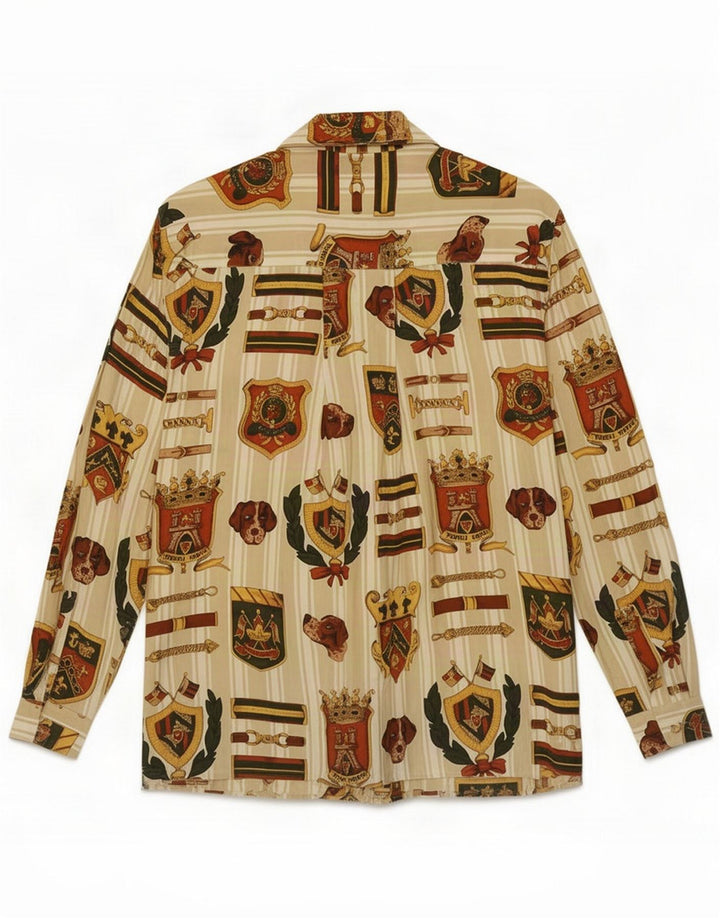 Vintage damska koszula oversize UK 10 Small Beige