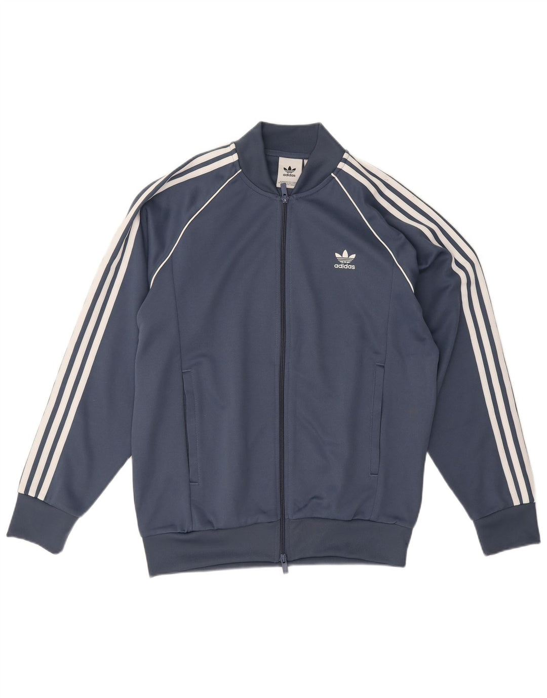 Adidas Męska bluza dresowa, duża granatowa, poliestrowa