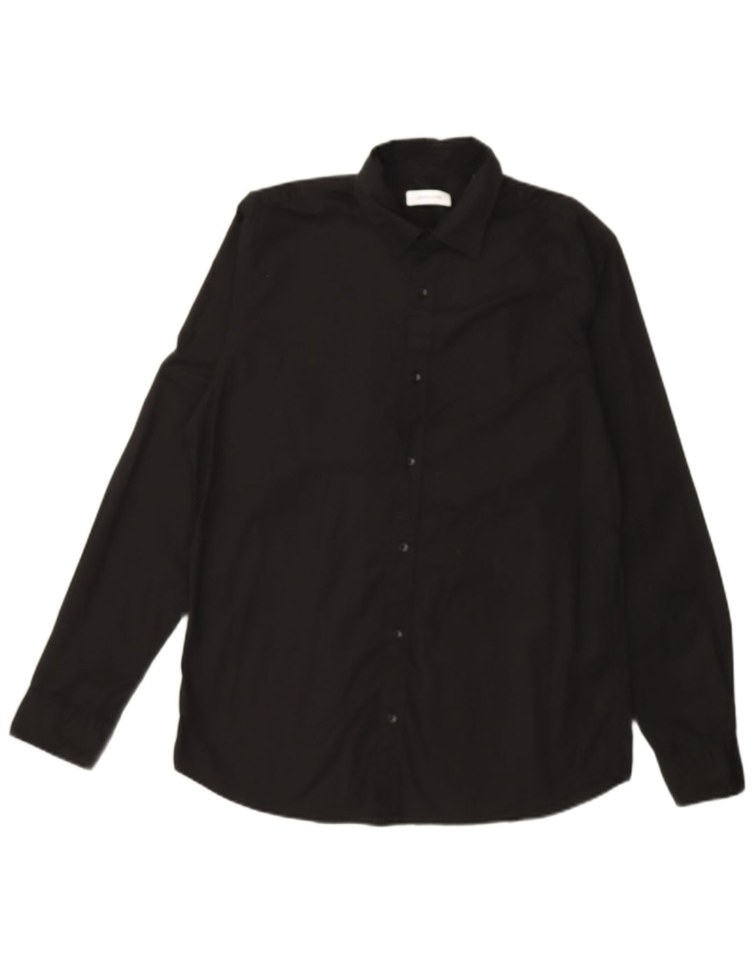 JACK & JONES Mens Shirt Large Black Cotton