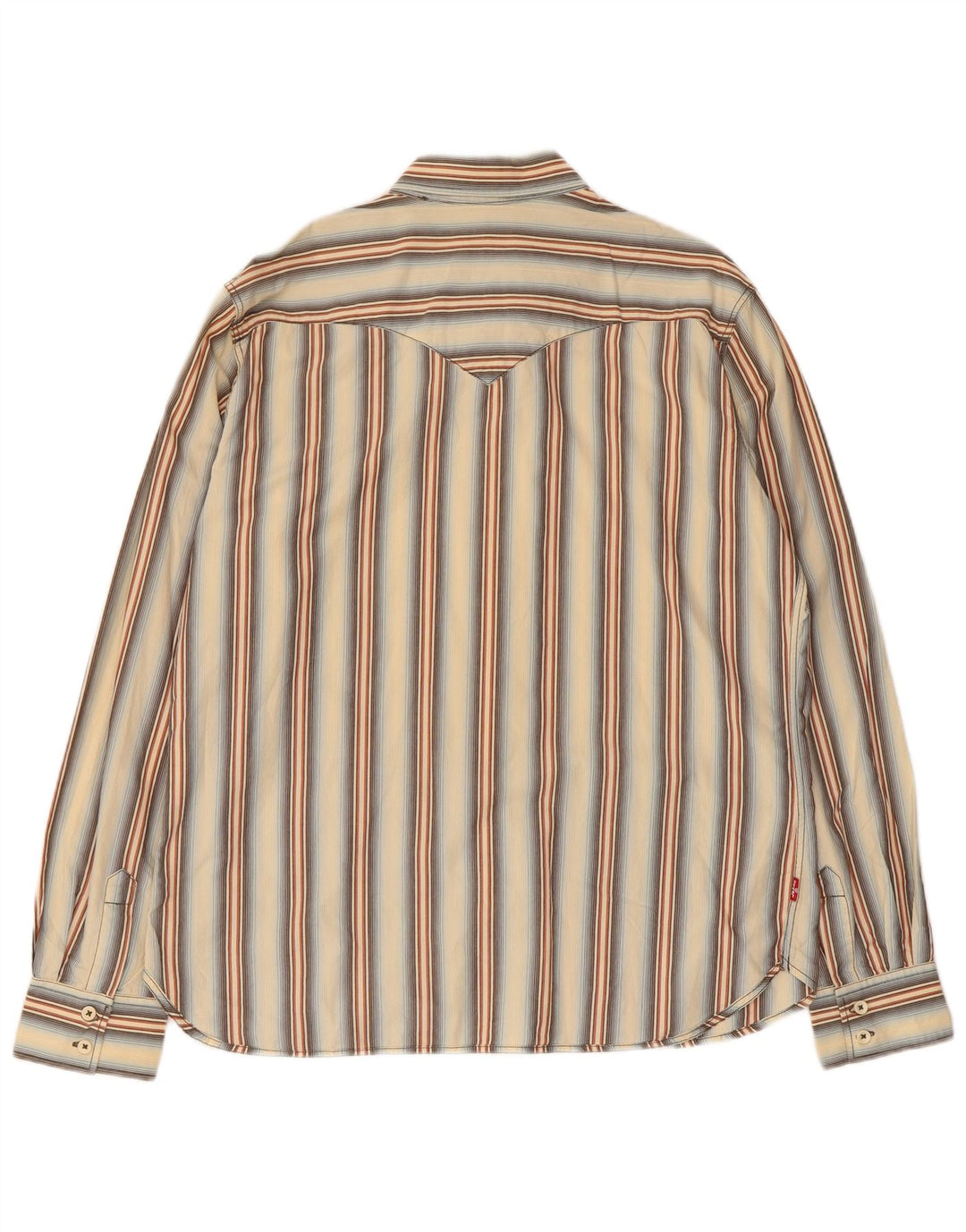 Koszula męska Levi's, duża, beżowa, bawełniana w paski