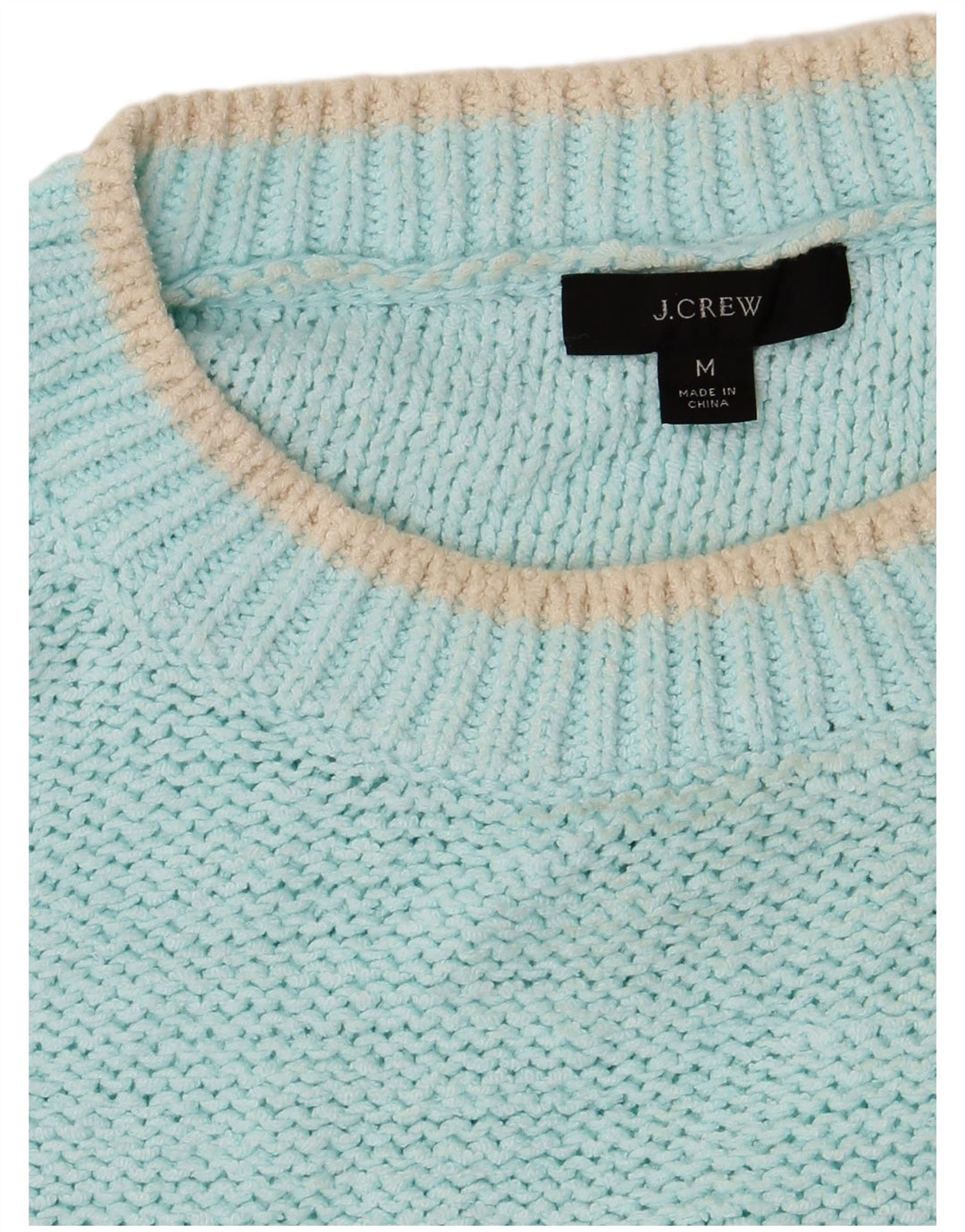 J. CREW Damski sweter oversize z dekoltem w łódkę UK 14 Średni turkus