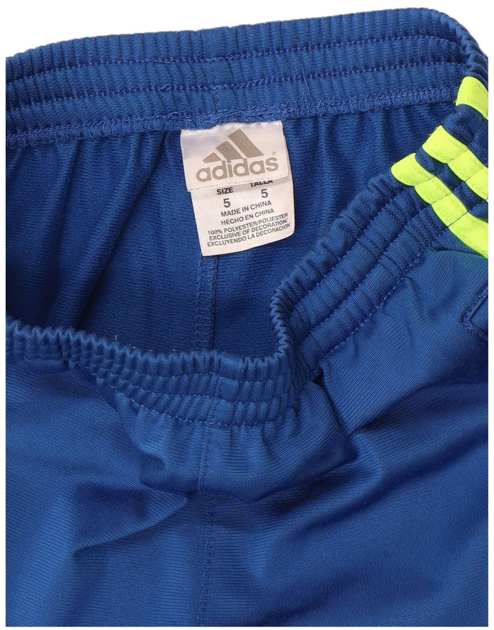 Adidas Chłopięce Spodnie Dresowe 4-5 Lat Niebieski Poliester