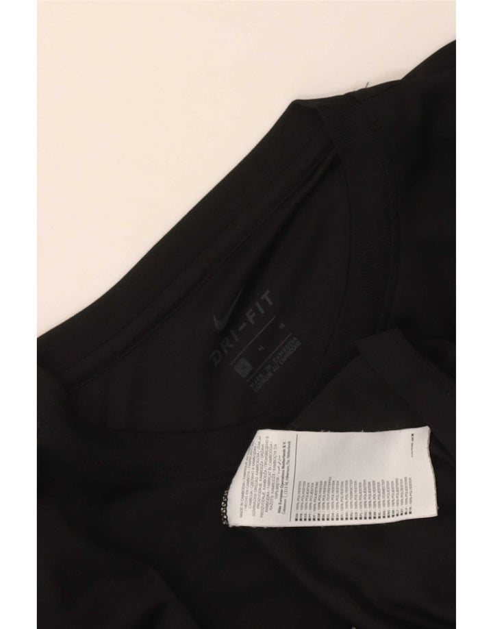 Męska koszulka Nike Dri Fit Top, średni czarny poliester
