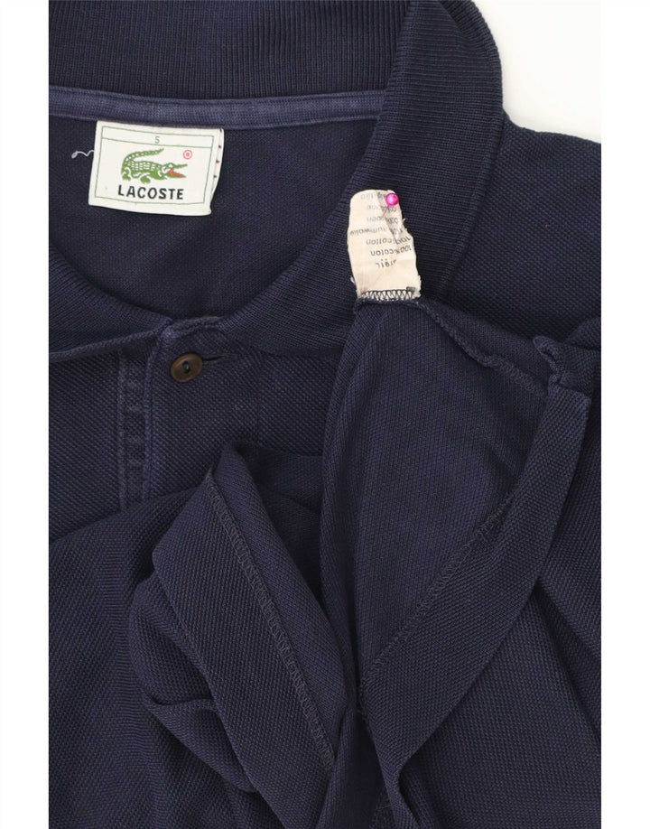 Męska koszulka polo Lacoste, rozmiar 5, duża, granatowa, bawełniana