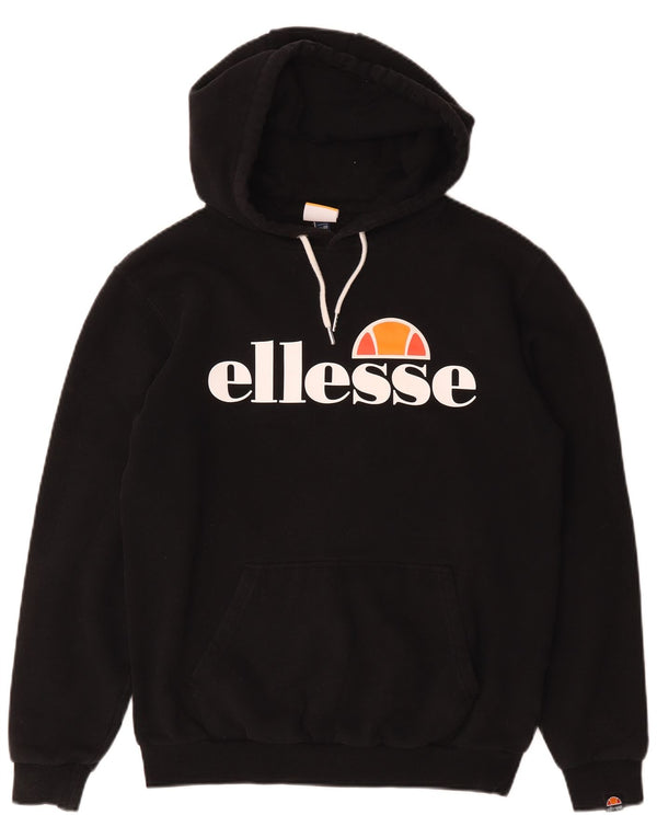 Damski sweter z kapturem Ellesse UK 12, średni czarny, bawełniany
