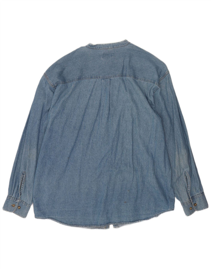 Męska koszula dżinsowa Faded Glory XL, niebieska, bawełniana