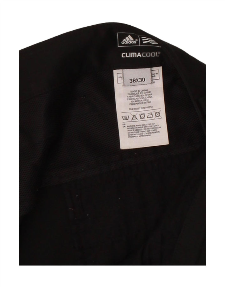 ADIDAS Womens Climacool Straight Capri Trousers W38 L26 Black Polyester Vintage Adidas and Second-Hand Adidas from Messina Hembry 
