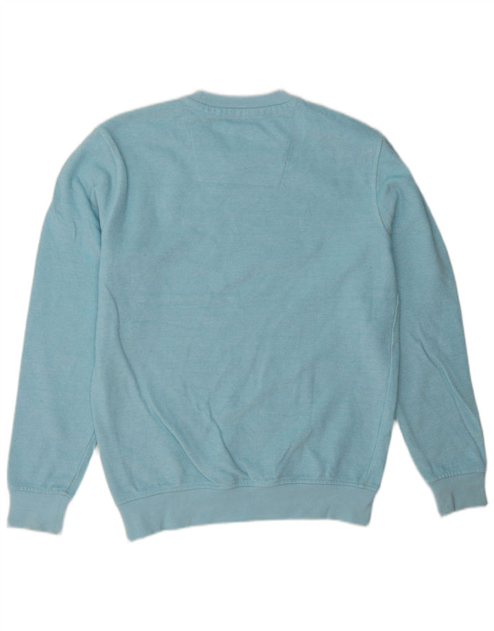 Crew Clothing Męska bluza z kapturem, mała, niebieska, bawełniana