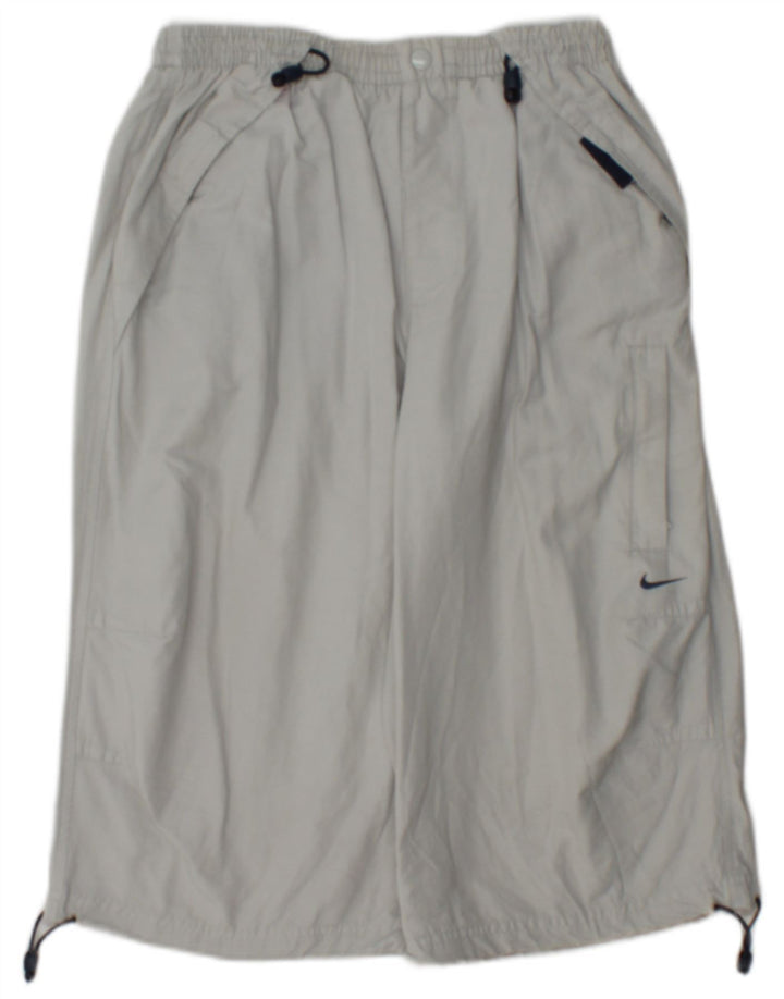 Męskie spodenki sportowe Nike, małe, szare, bawełniane