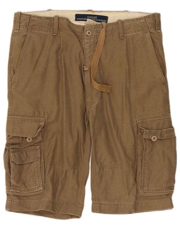Męskie spodenki cargo Gaudi IT 50 Large W38, bawełna khaki