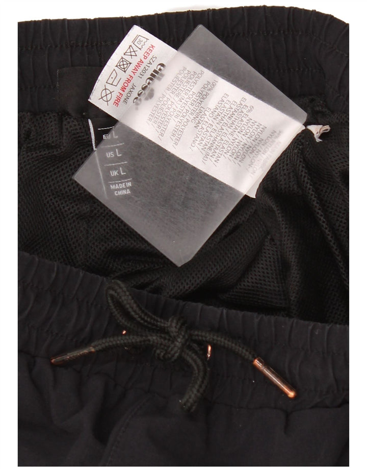 Męskie spodnie dresowe Ellesse Cargo, duże, czarne, nylonowe