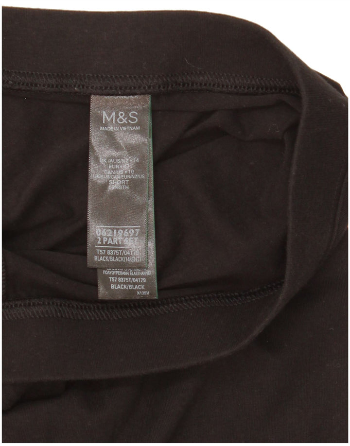 Legginsy damskie Marks & Spencer UK 14, duże, czarne, bawełniane