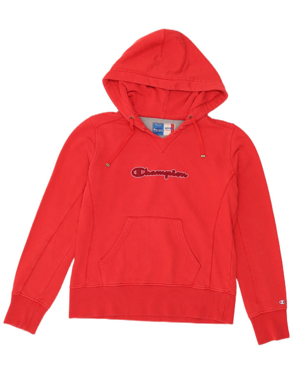 Damska bluza z kapturem Champion Heritage Classics Graphic UK 16, duża czerwona
