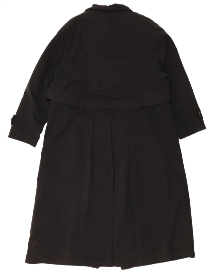 SAVANNAH Womens Overcoat UK 14 Large Black Polyester