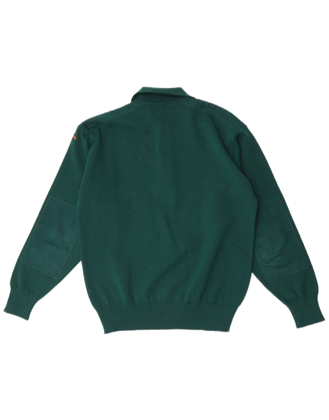 Męski sweter polo PAUL & SHARK, mały, zielony, wełniany