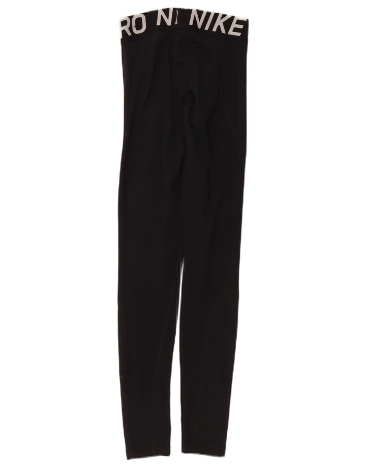 Damskie legginsy Nike Dri Fit Graphic UK 4 XS, czarny poliester