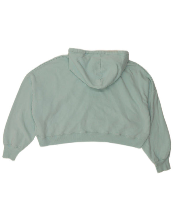 Damski sweter z kapturem i grafiką, oversize Hollister, UK 18 XL, turkusowy