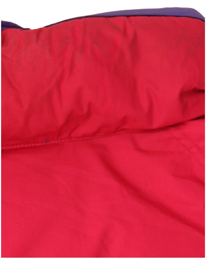 DIADORA Męska, dwustronna, oversize'owa ocieplana kurtka UK 42 XL, czerwona, poliester