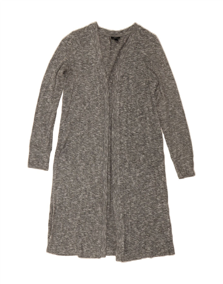 MOSSIMO Womens Longline Cardigan Sweater UK 10 Small Grey Rayon Vintage Mossimo and Second-Hand Mossimo from Messina Hembry 