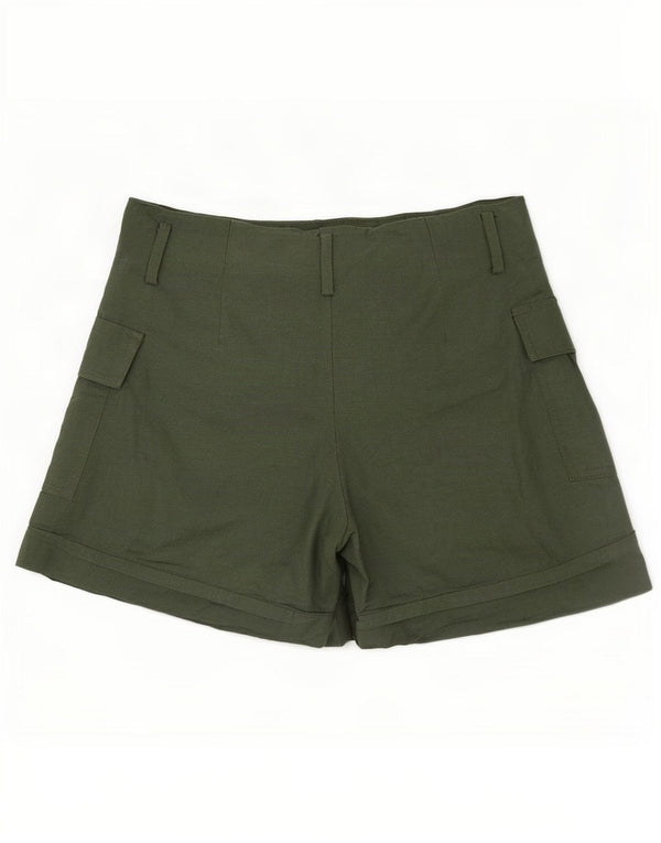 Damskie spodenki cargo z wysokim stanem Zara XS W24, lniane khaki